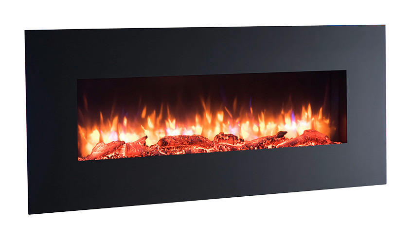 Balderia Einbaukamin Elektrischer-Kamin Vanadis mattschwarz MDF B/H/T: ca. 128x58x13,9 cm Elekt.-Kamin Vanadis EF202C - mattschwarz (128,00/58,00/13,90cm) - Balderia