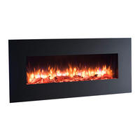 Balderia Einbaukamin Elektrischer-Kamin Vanadis mattschwarz MDF B/H/T: ca. 128x58x13,9 cm Elekt.-Kamin Vanadis EF202C - mattschwarz (128,00/58,00/13,90cm) - Balderia