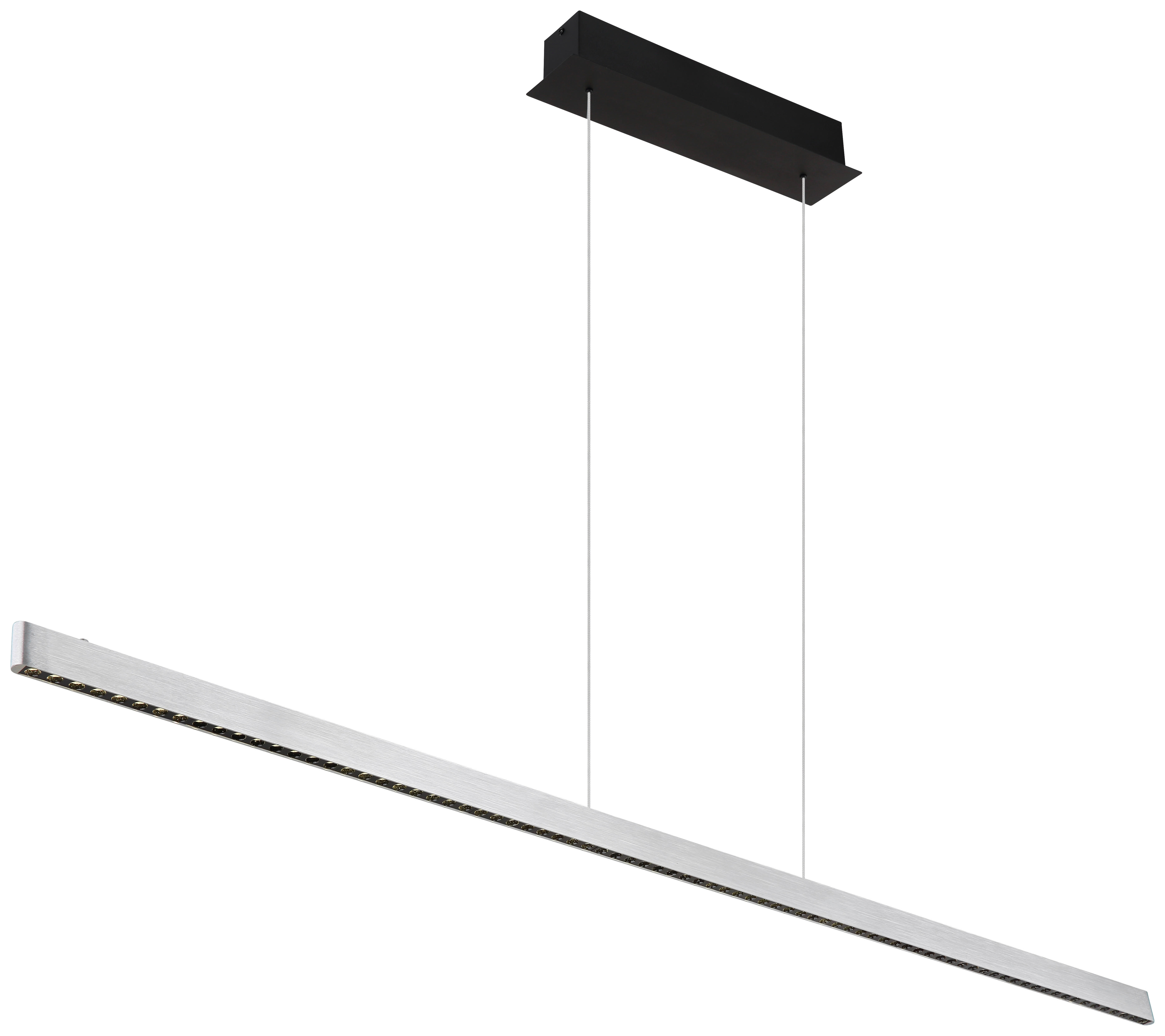GLOBO Pendelleuchte mattschwarz Aluminium Metall B/H/T: ca. 9x120x150 cm 1.0 Brennstellen 17013H1 - mattschwarz (9,00/120,00/150,00cm) - GLOBO