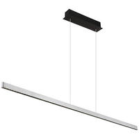 GLOBO Pendelleuchte mattschwarz Aluminium Metall B/H/T: ca. 9x120x150 cm 1.0 Brennstellen 17013H1 - mattschwarz (9,00/120,00/150,00cm) - GLOBO