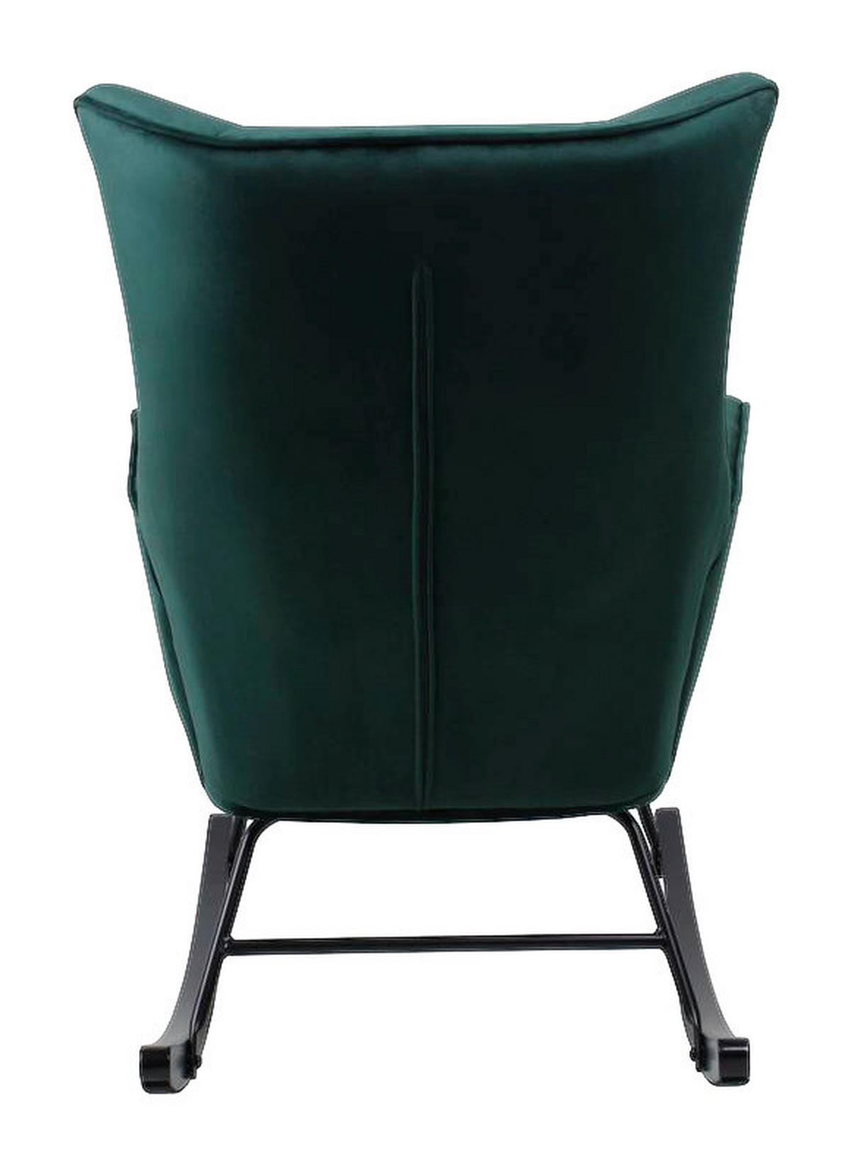 Schaukelstuhl Bryana 100 grün B/H/T: ca. 88x97x68 cm Bryana 100 - schwarz/grün (88,00/97,00/68,00cm) - 360 Living