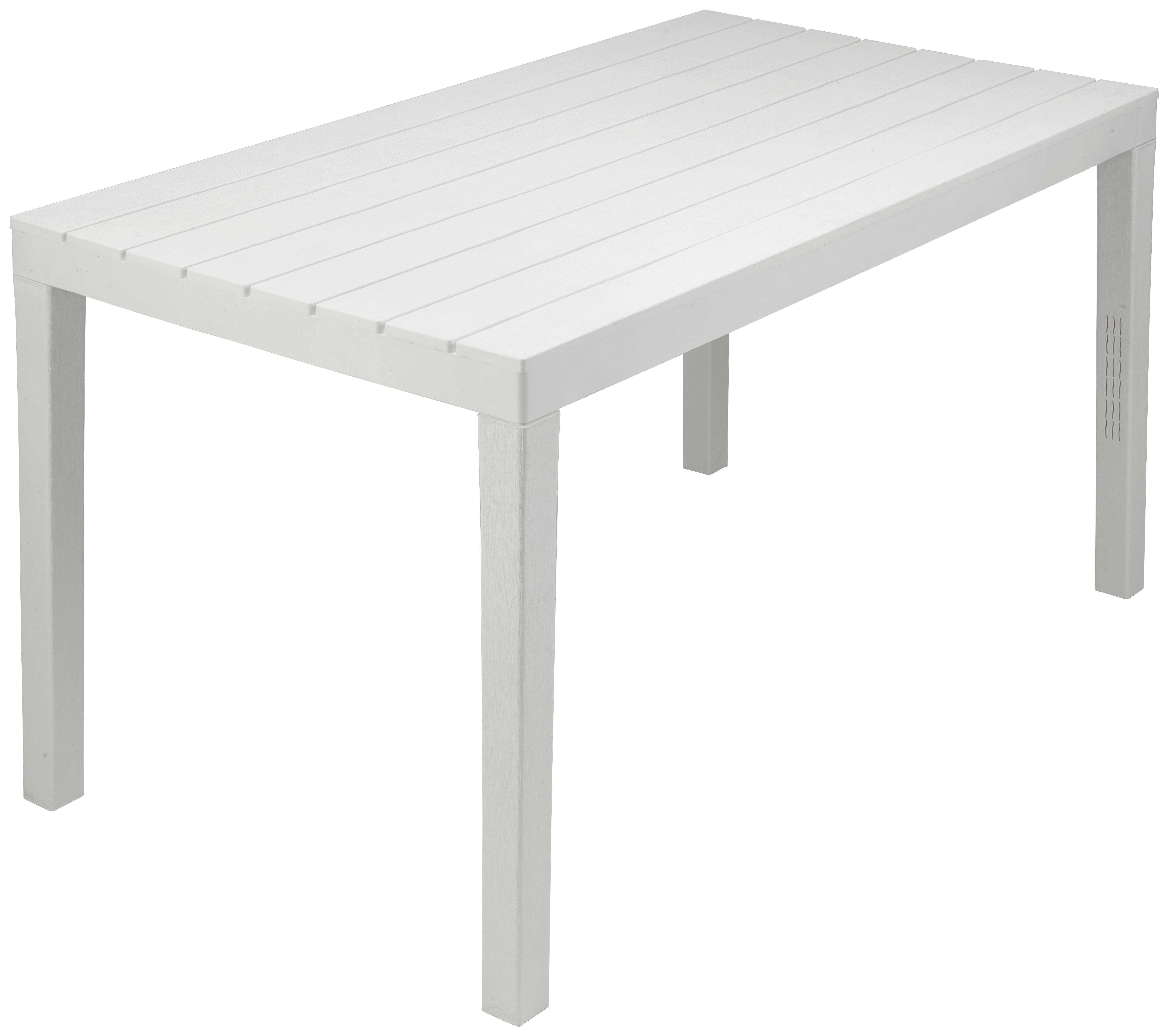 ProGarden Kunststofftisch SUMATRA weiß Polypropylen H/L: ca. 72x138 cm SUMATRA - weiß (138,00cm) - ProGarden