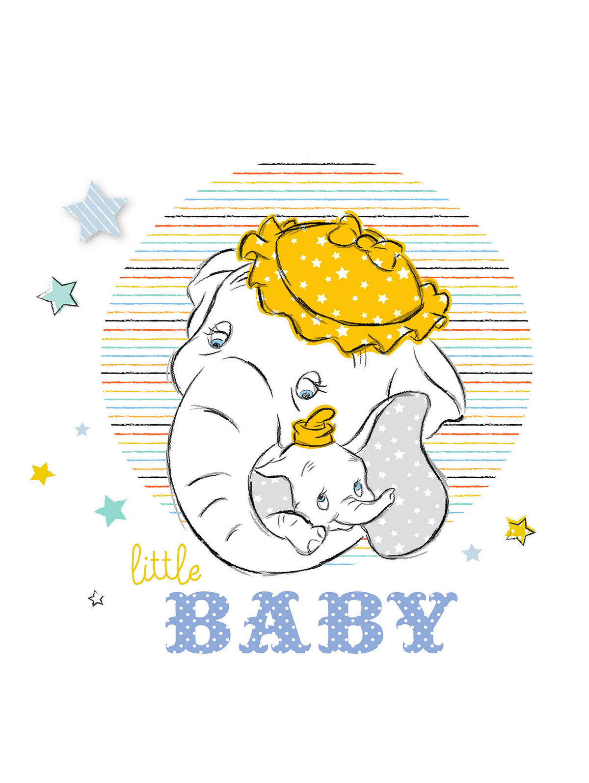 Komar Poster Dumbo Little Baby Disney B/L: ca. 30x40 cm Dumbo Little Baby - (30,00/40,00cm) - Komar