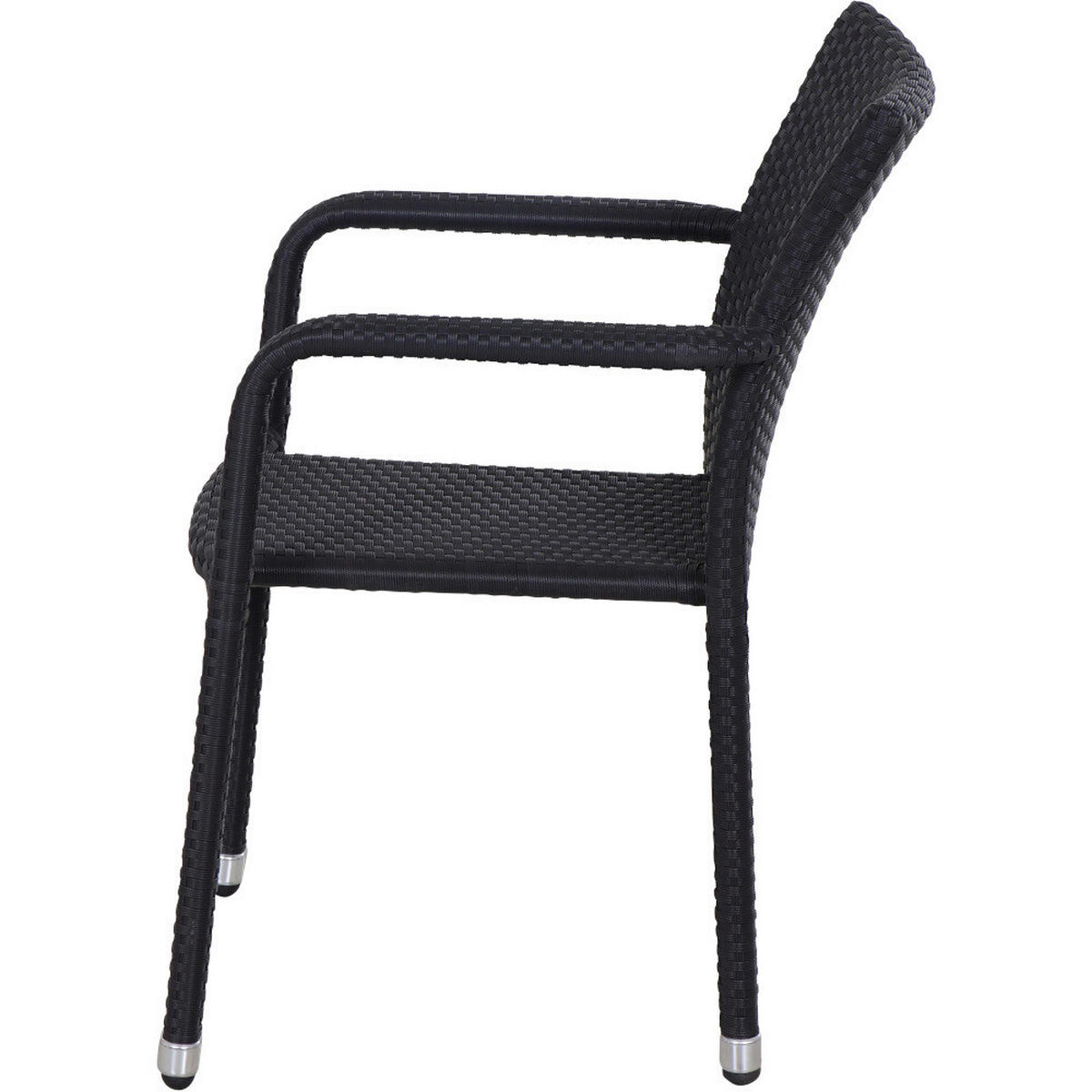 Gardamo Stapelsessel MINAS schwarz Aluminium MINAS - schwarz - Gardamo