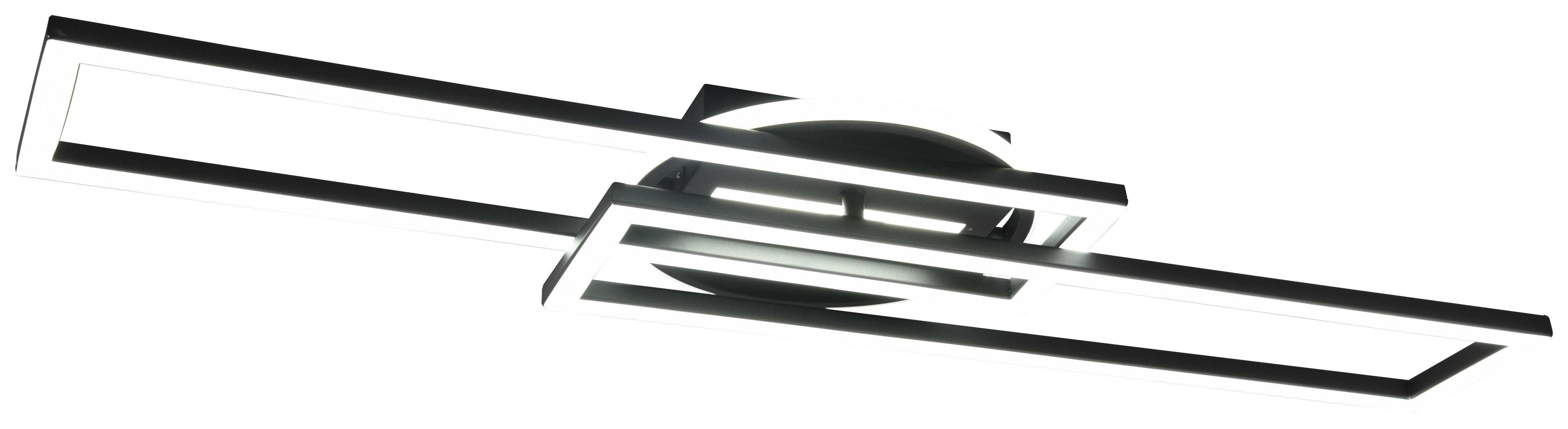 Reality Deckenleuchte R67183132 mattschwarz Metall B/H/L: ca. 8,5x24,5x90,5 cm 2 Brennstellen LED-Deckenleuchte_Twister - mattschwarz (90,50/8,50/24,50cm) - Reality