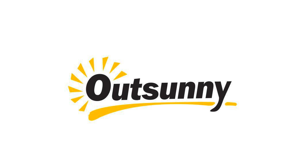 Outsunny Hollywoodschaukel grau Polyeste...