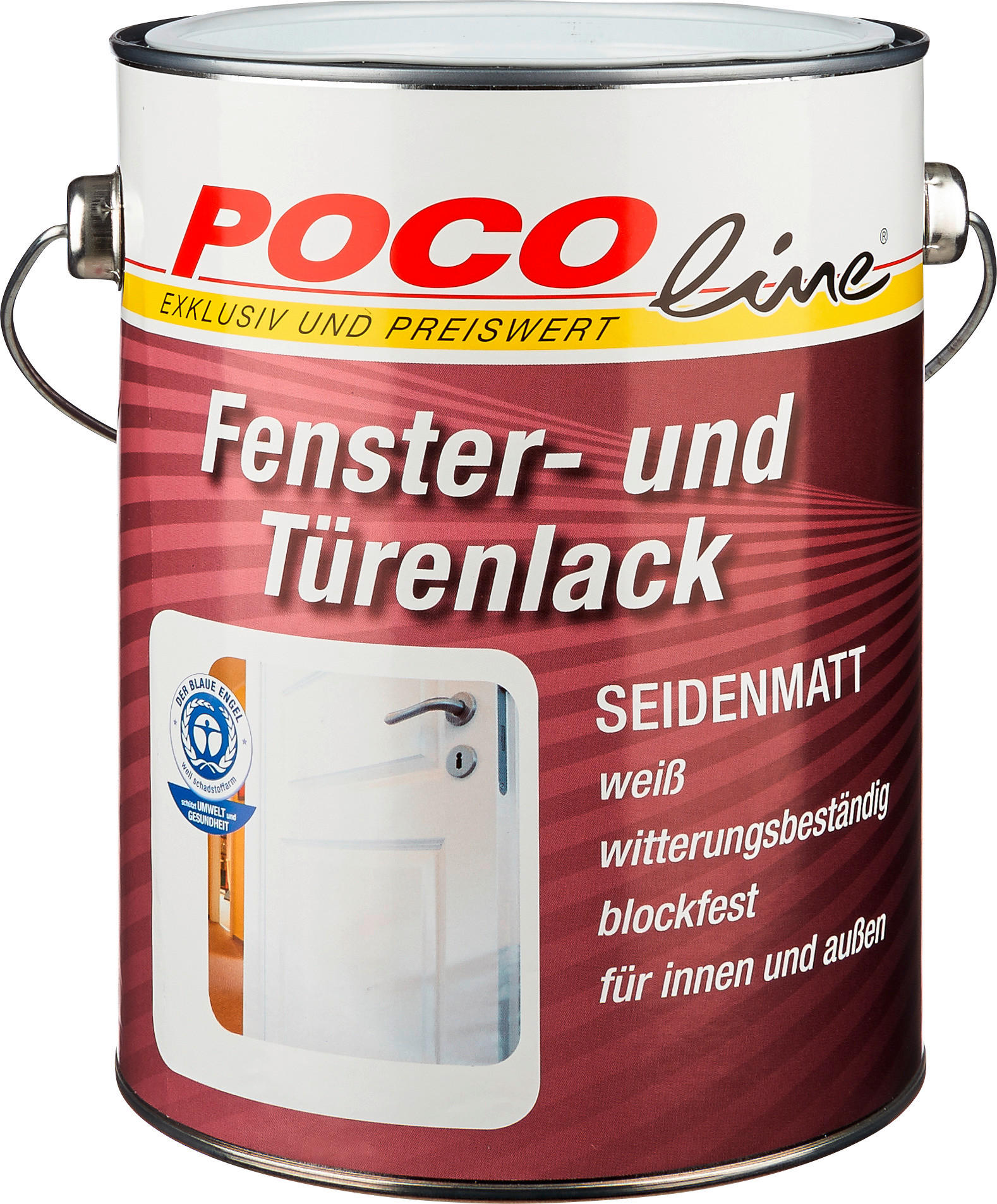 POCOline Acryl Fensterlack weiß seidenmatt ca. 2,5 l Fensterlack_Acryl 2,5l - weiß (2,50l) - POCOline