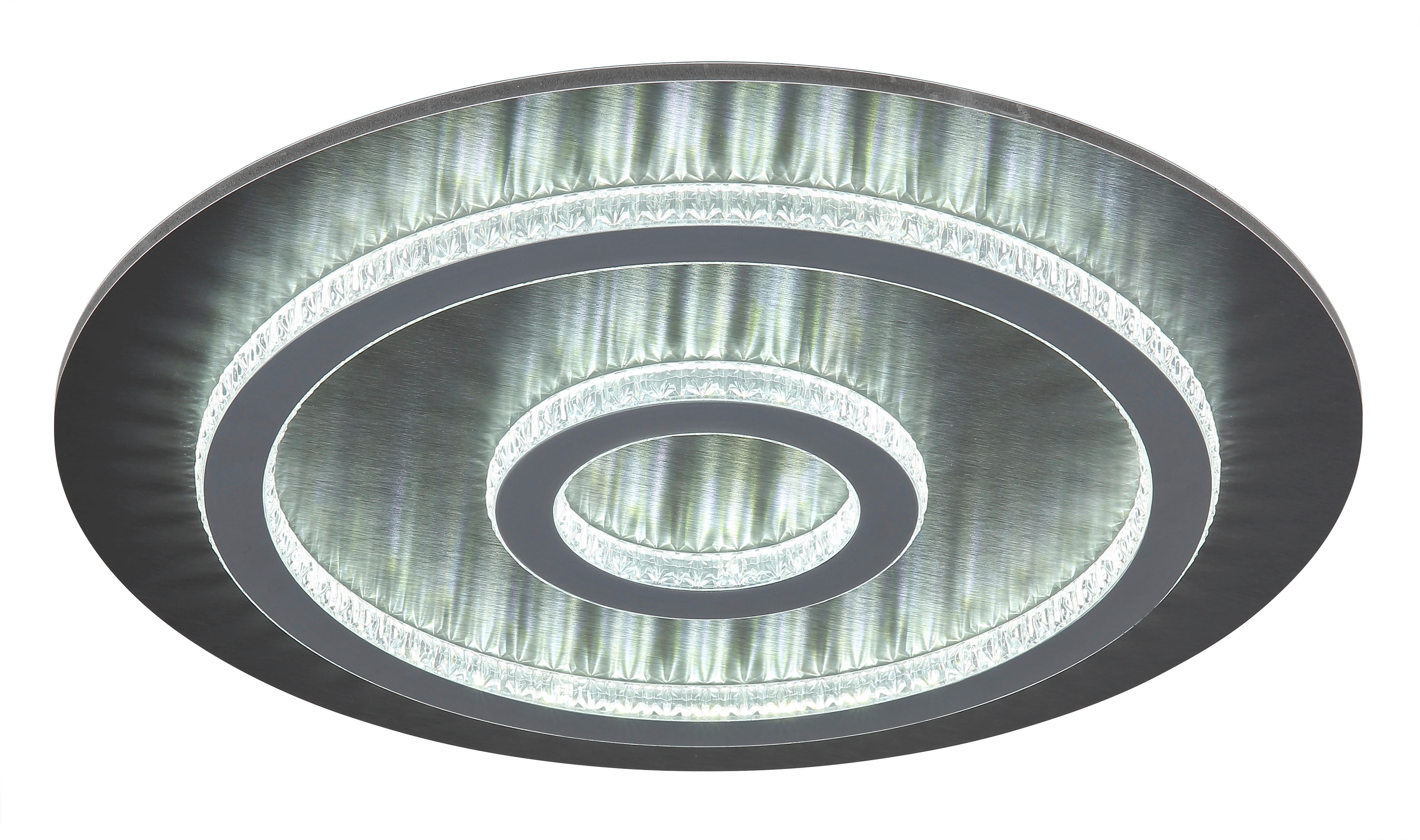 GLOBO LED-Deckenleuchte mattschwarz anthrazit hellgrau Kunststoff Metall H/D: ca. 5,5x45 cm 1 Brennstellen JAYDEN - hellgrau/mattschwarz (45,00/5,50cm) - GLOBO