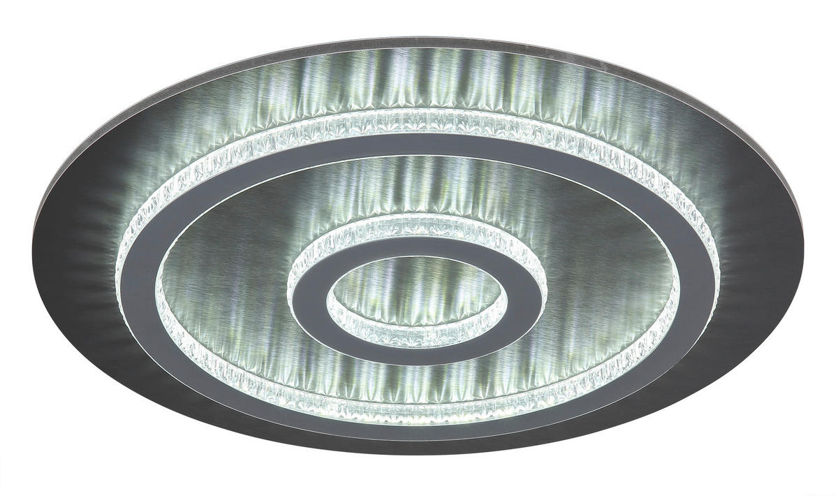 GLOBO LED-Deckenleuchte mattschwarz anthrazit hellgrau Kunststoff Metall H/D: ca. 5,5x45 cm 1 Brennstellen JAYDEN - hellgrau/mattschwarz (45,00/5,50cm) - GLOBO