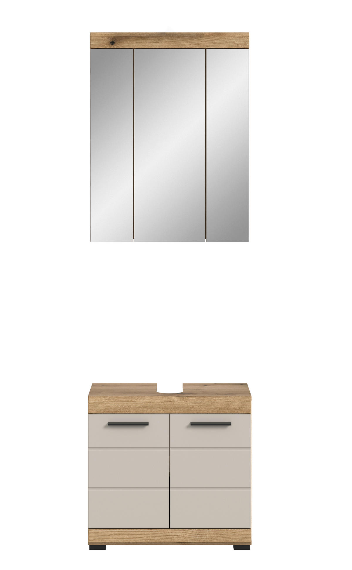 Badezimmer-Set Scout Evoke Oak Nachbildung Kaschmirgrau Nachbildung B/H/T: ca. 60x191x34 cm Scout - Kaschmirgrau (60,00/191,00/34,00cm) - xonox.home
