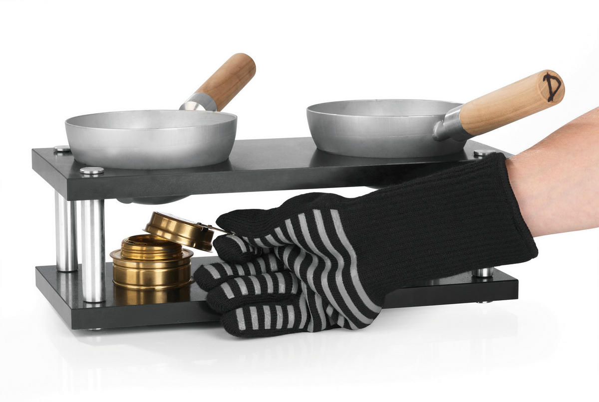 DeWok Haushaltshelfer schwarz Baumwolle Grillhandschuhe_2erSet_DeWok - schwarz/grau - DeWok