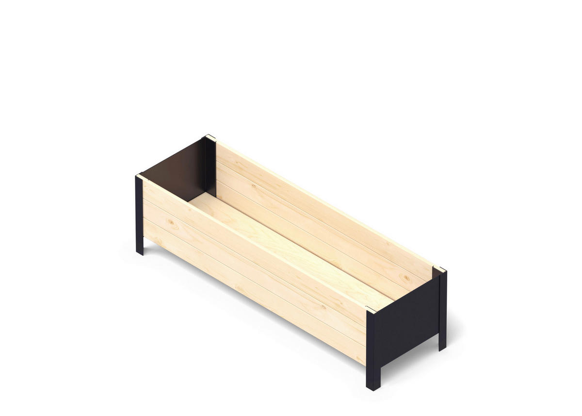 UPYARD Hochbeet MODERN natur Holz B/H/L: ca. 36x32x118 cm MODERN - natur (118,00/36,00/32,00cm) - UPYARD