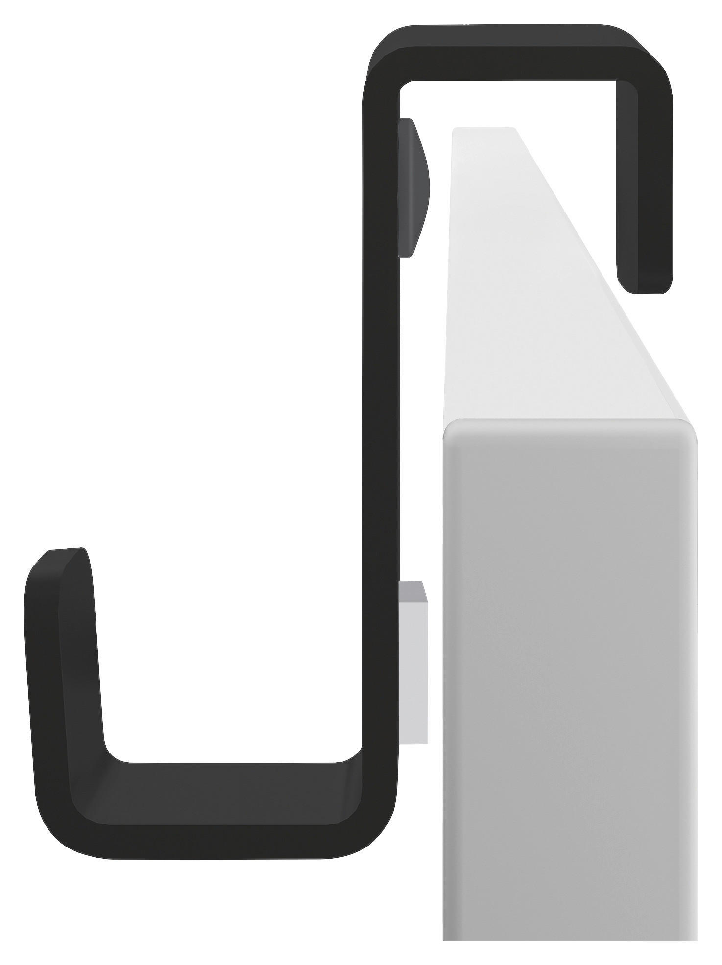 VICASKY 50 Stück Verstellbare Gardinenhaken - Weiße Kunststoff-Clips Für Vorhänge & Duschvorhänge