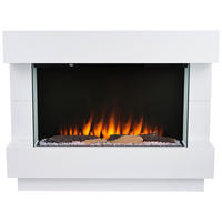 BHP Elektrischer-Kamin B992220 weiß Kunststoff Metall Glas B/H/T: ca. 100x78x27 cm Bern - weiß (100,00/78,00/27,00cm) - BHP