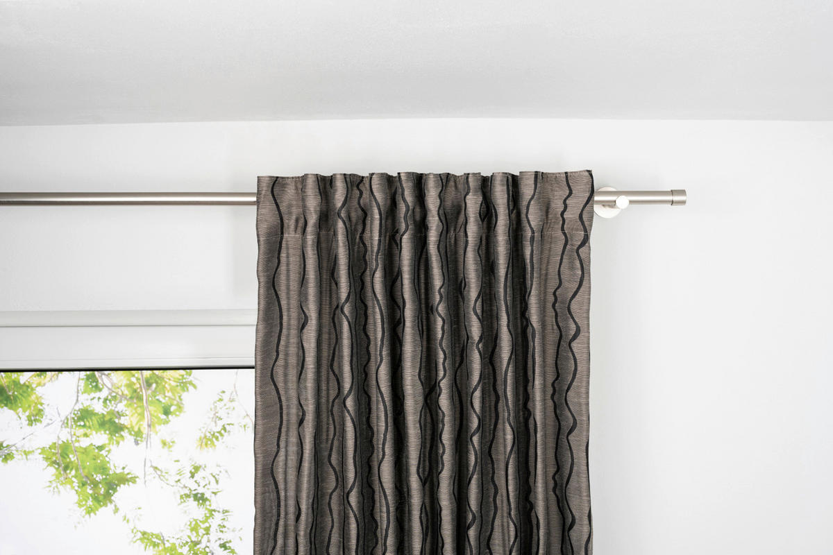 Kombivorhang 2er Pack Stream taupe B/L: ca. 135x300 cm Stream - taupe (135,00/300,00cm)