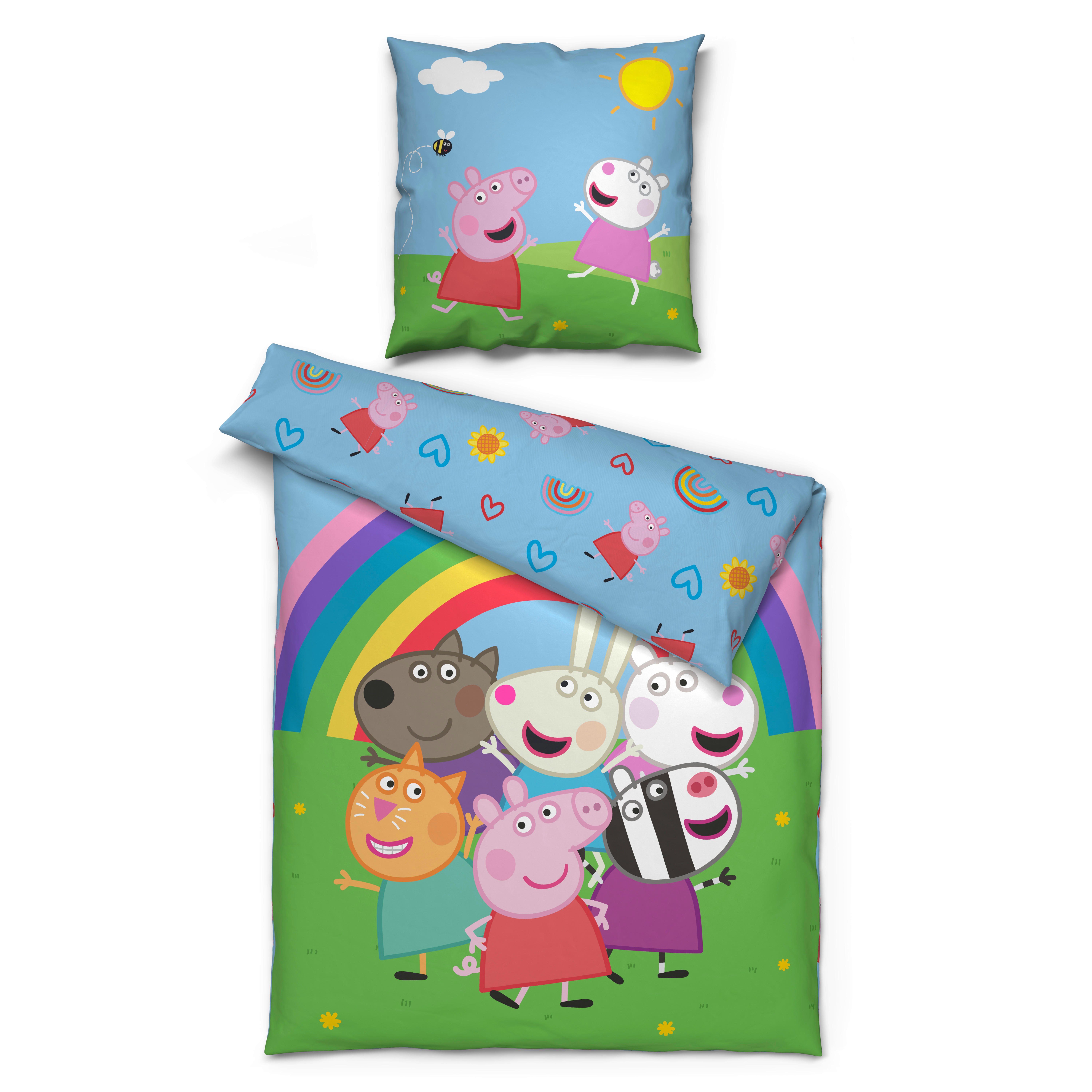 Microfaser Bettwäsche Bettwäsche_Microfaser_Peppa_Pig_2 - bunt (135,00/200,00cm) - Peppa Pig