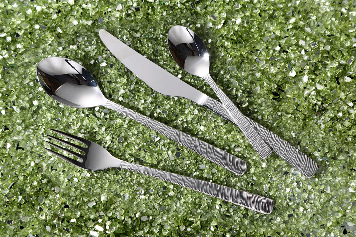 BERGNER Besteckset LYON silber Edelstahl 24 tlg. LYON - silber - BERGNER