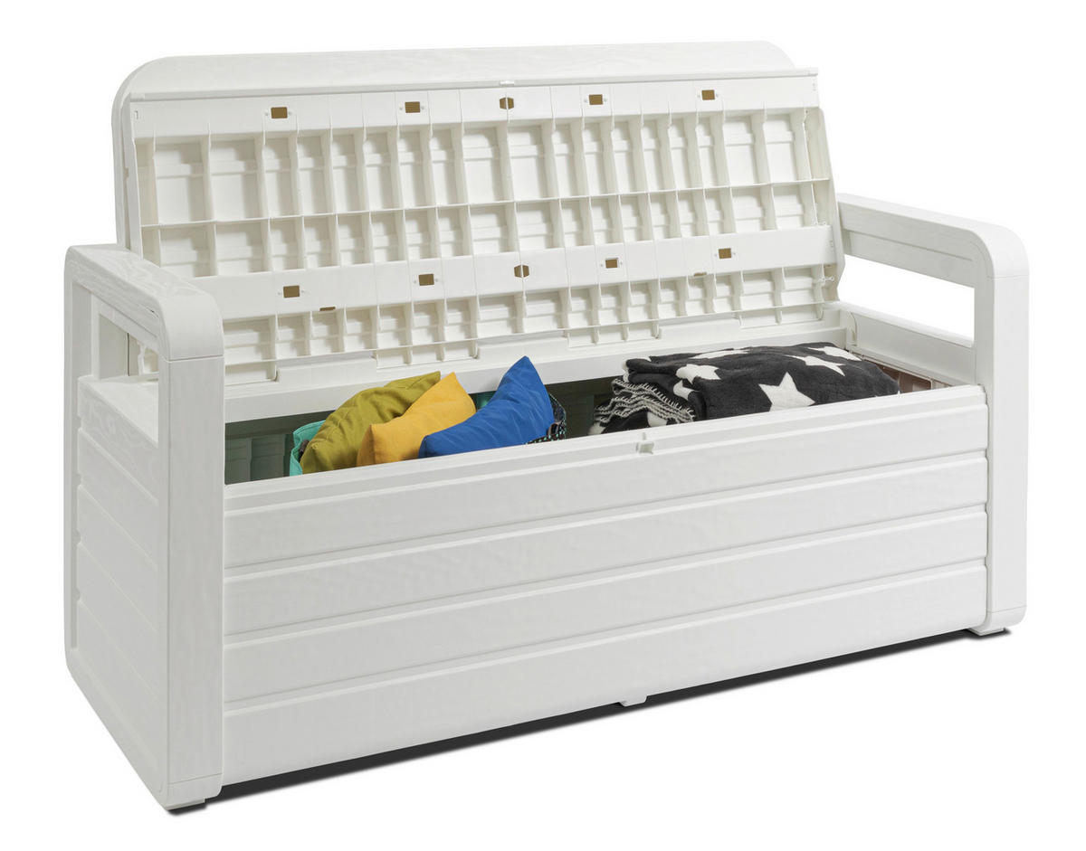 Toomax Gartenbank Foreverspring weiß Kunststoff B/H/T: ca. 132,5x89x58 cm Foreverspring - weiß (132,50/89,00/58,00cm) - Toomax