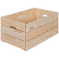 Holzkiste Valloni M natur natur Holz B/H/L: ca. 31,5x23x51 cm Valloni M - natur (51,00/31,50/23,00cm) - Inter Link