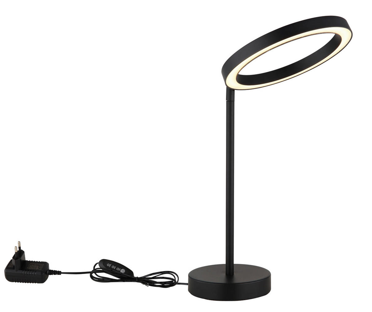 GLOBO LED-Tischleuchte schwarz Aluminium Metall B/H/L: ca. 20x32,8x27,6 cm 1 Brennstellen GRENVIX - schwarz (27,60/20,00/32,80cm) - GLOBO