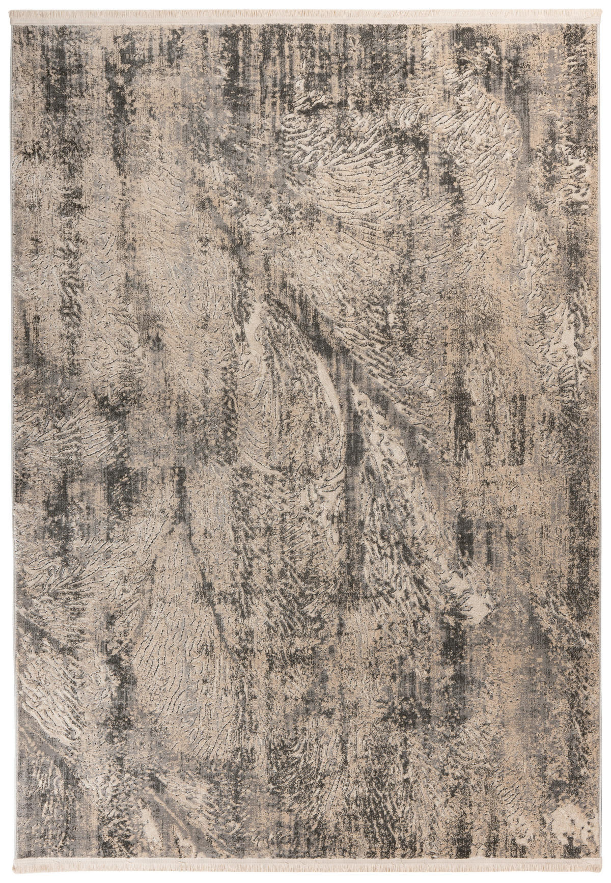 Kayoom Kurzflorteppich Adela 525 grau B/H/L: ca. 80x1,3x150 cm Adela 525 - grau (150,00/80,00/1,30cm) - Kayoom