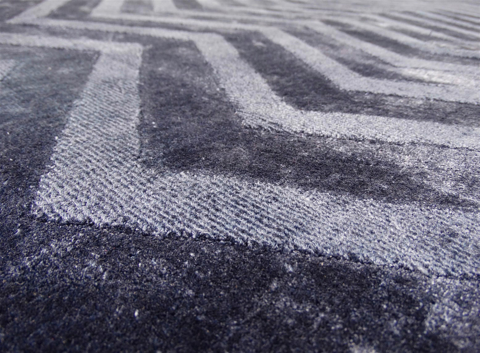 Thumbnail - Kayoom Kurzflorteppich Luxury 410 marine B/H/L: ca. 200x0,8x290 cm