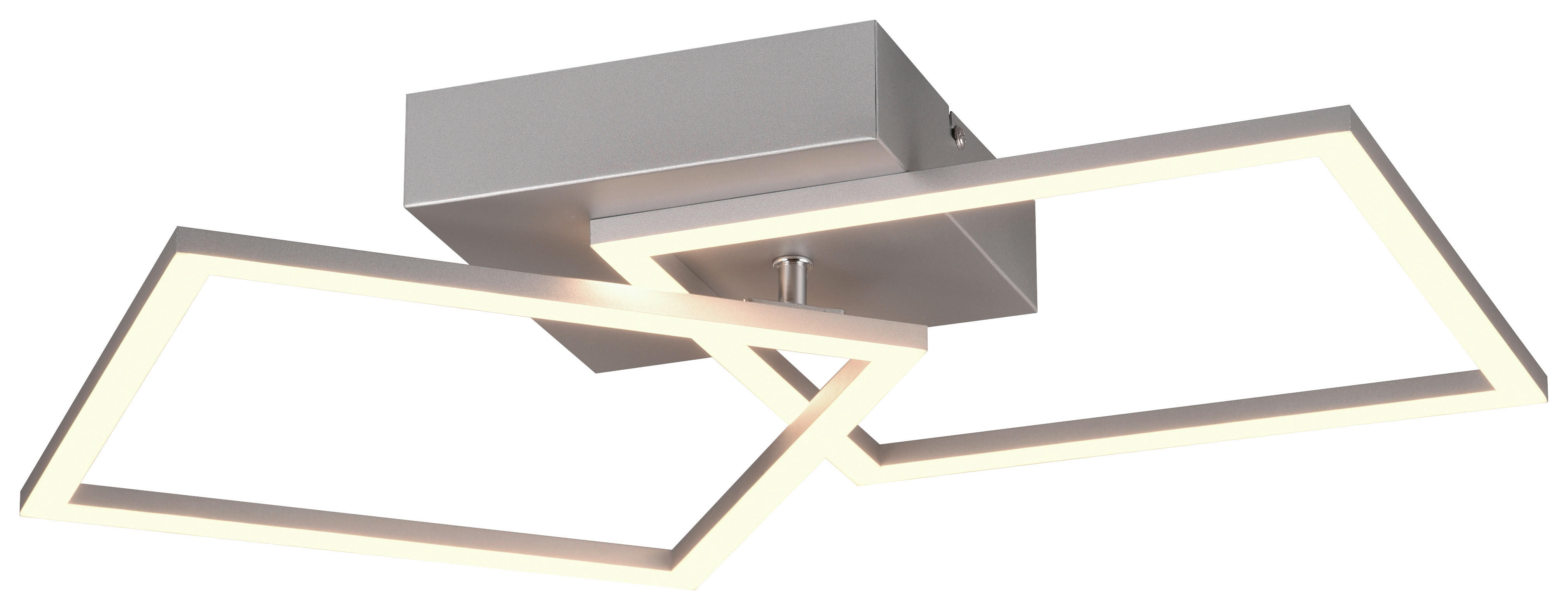 Reality LED-Deckenleuchte Trail R64492187 titanfarbig Metall B/H/T: ca. 60x7x35 cm 1 Brennstellen Trail - titanfarbig (60,00/7,00/35,00cm) - Reality