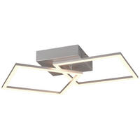 Reality LED-Deckenleuchte Trail R64492187 titanfarbig Metall B/H/T: ca. 60x7x35 cm 1 Brennstellen Trail - titanfarbig (60,00/7,00/35,00cm) - Reality