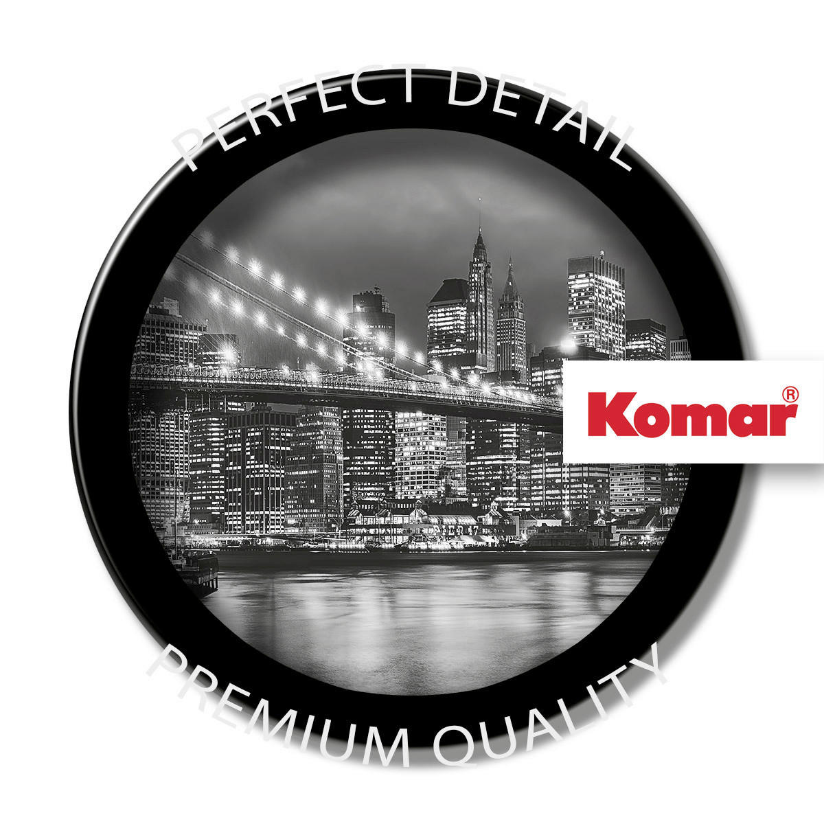 Komar Fototapete Brooklyn B/W 8-934 B/H: ca. 368x254 cm Brooklyn B/W 8-934 - (368,00/254,00cm) - Komar