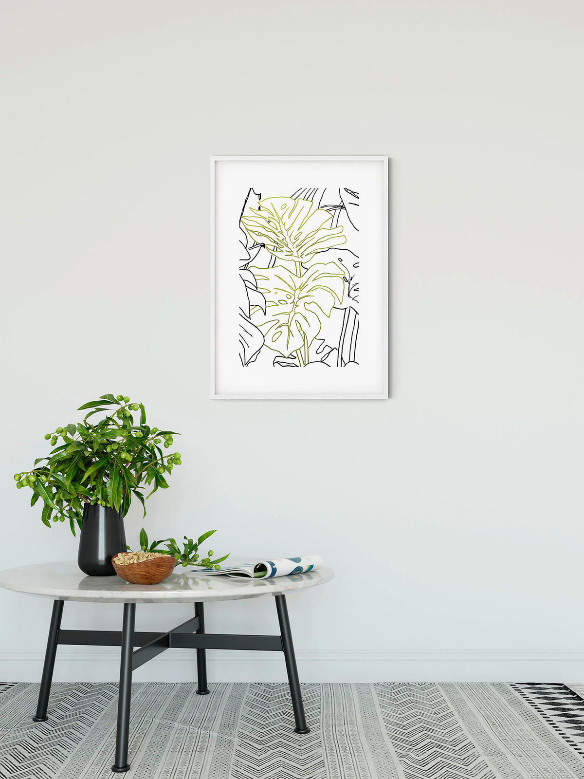 Komar Poster Monstera Borsigiana Pflanzen B/L: ca. 40x50 cm Monstera Borsigiana - (40,00/50,00cm) - Komar