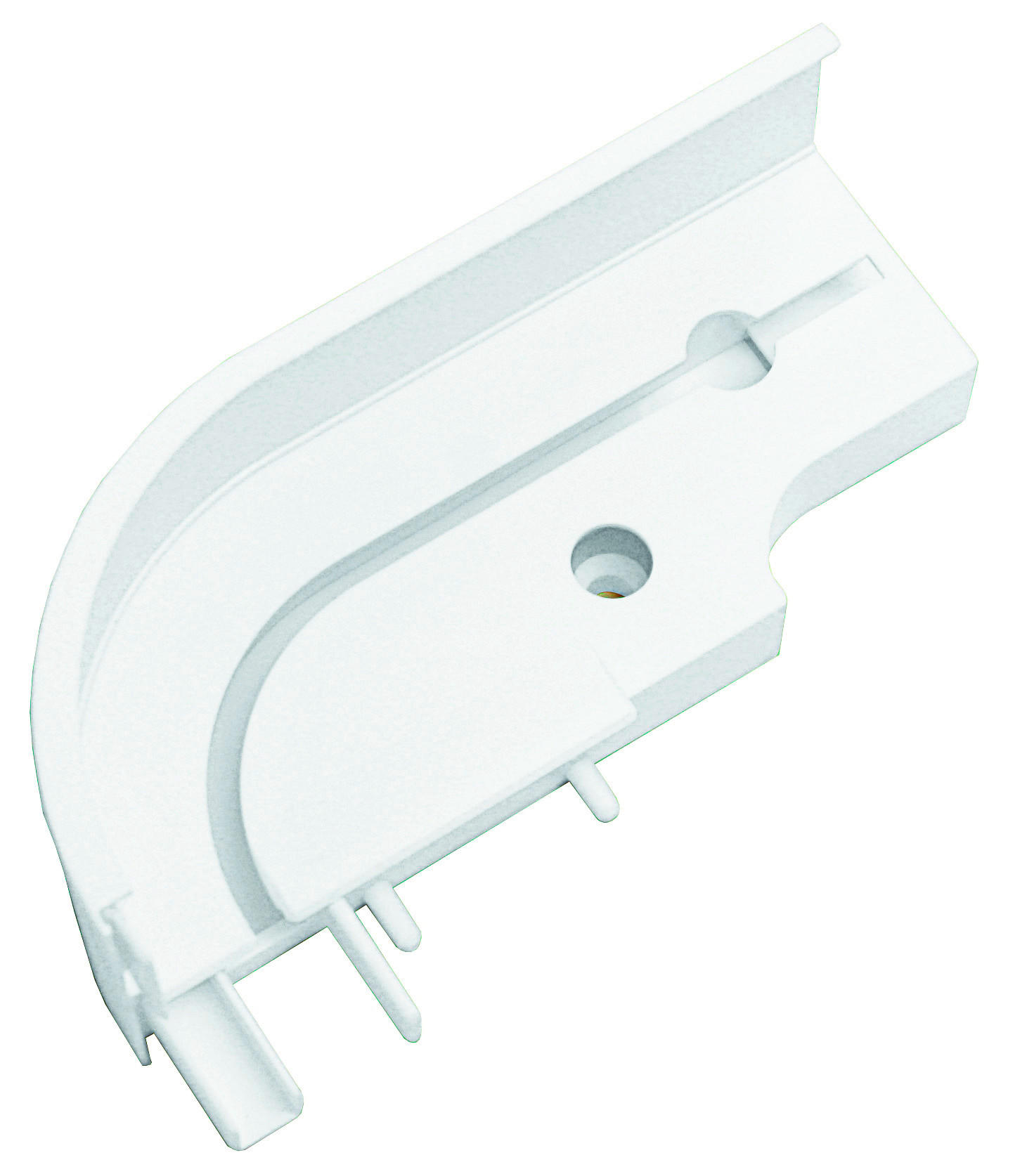 Boviva Rundbogen m. Blende weiß Kunststoff B/L: ca. 13,5x13,5 cm 3.0 Läufe Rundbogen_2erPack - weiß (13,50/13,50cm) - Boviva