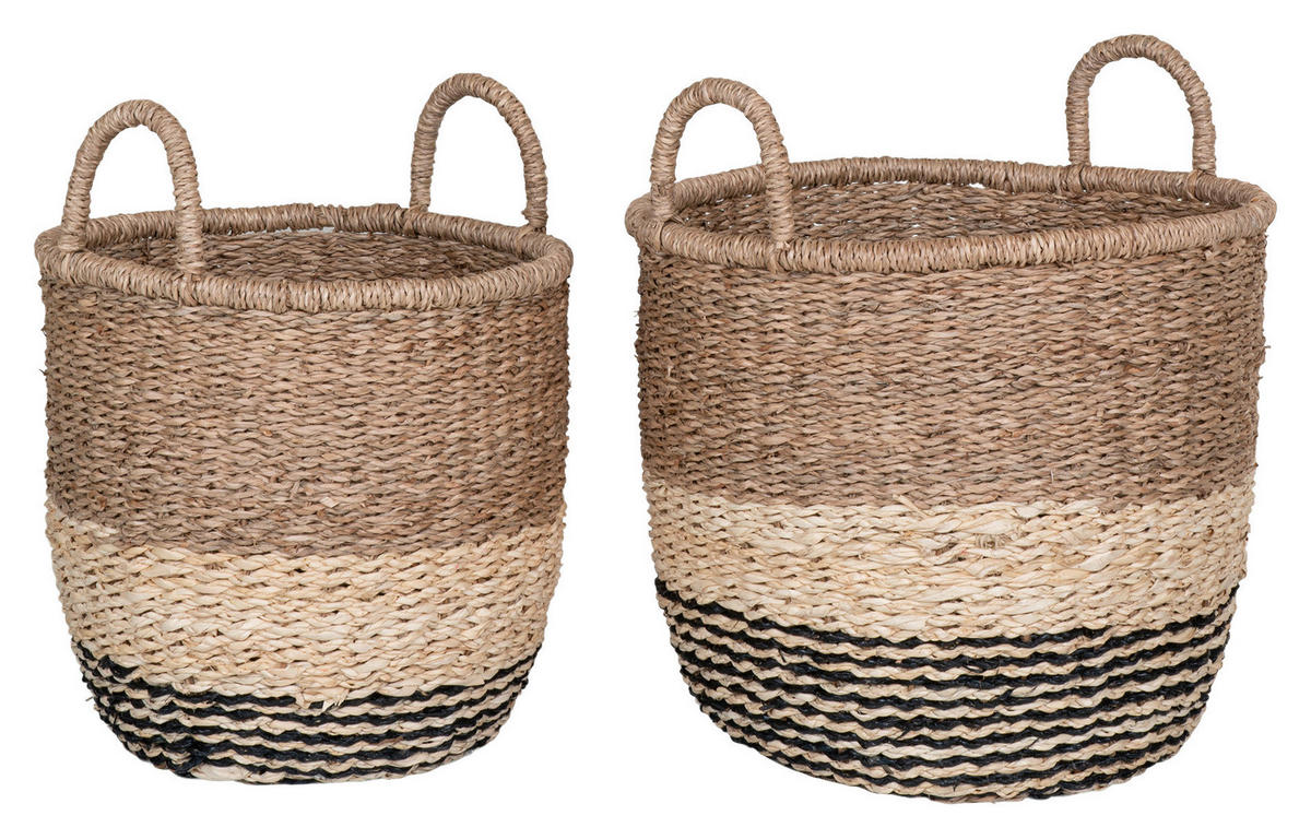 Aufbewahrungskorb 2er Set Lima Lima - braun/natur