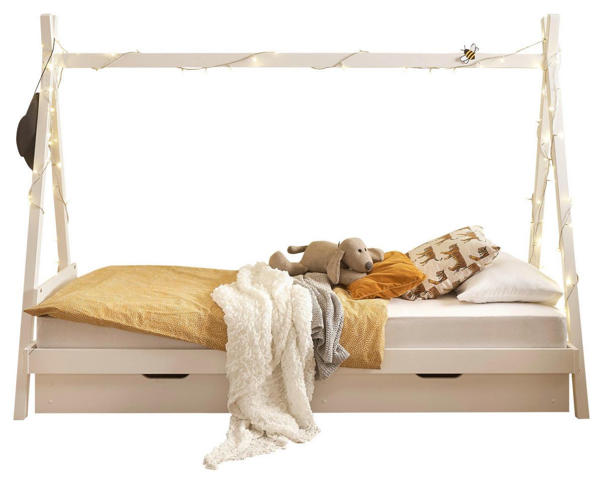 Bett Sora weiß Liegefläche B/L: ca. 90x200 cm Sora - weiß (95,00/154,00/213,00cm)