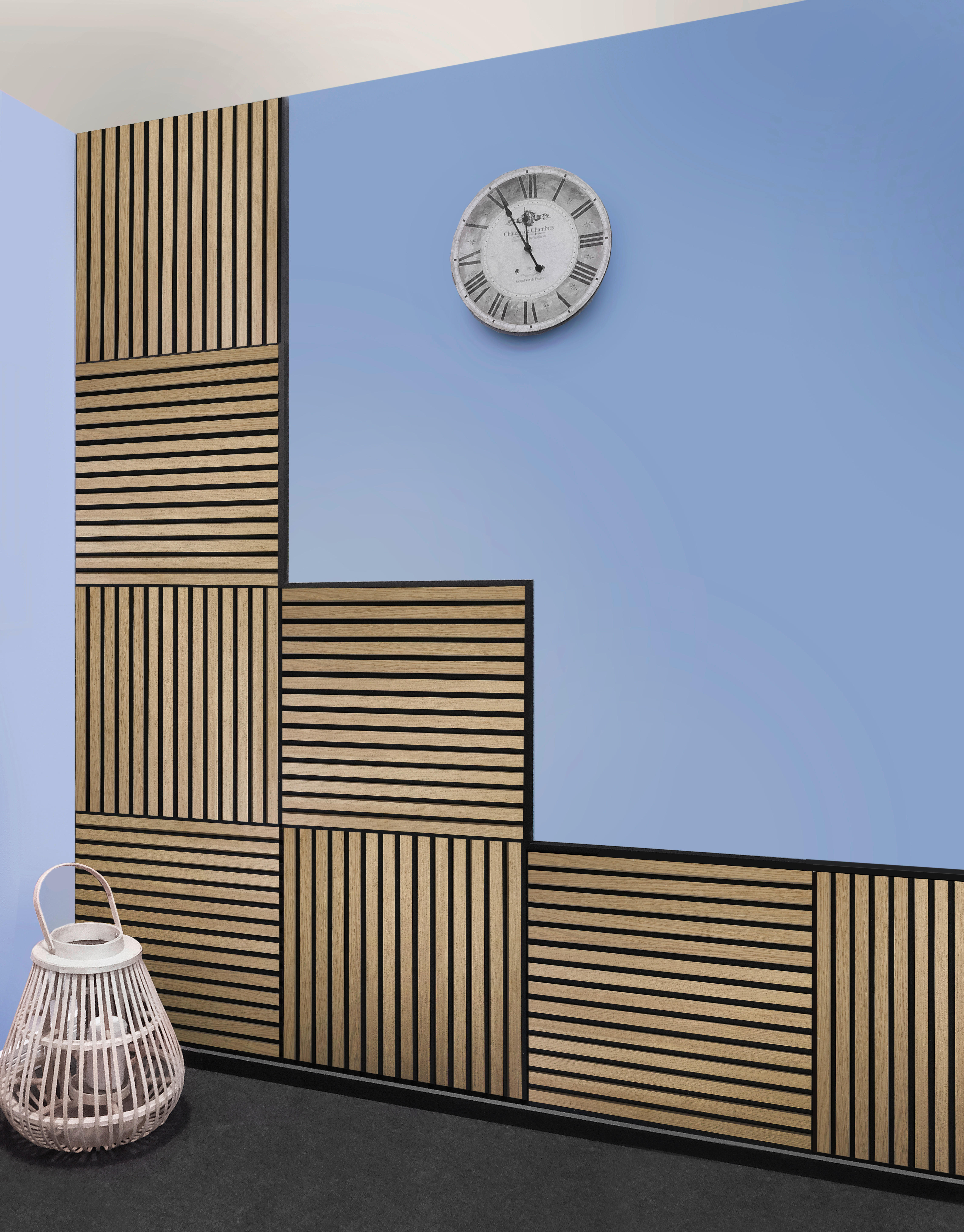 Thumbnail - Akustikpaneel Eiche natur L/B/H: ca. 1,9x56,1x56,1 cm pro Stück