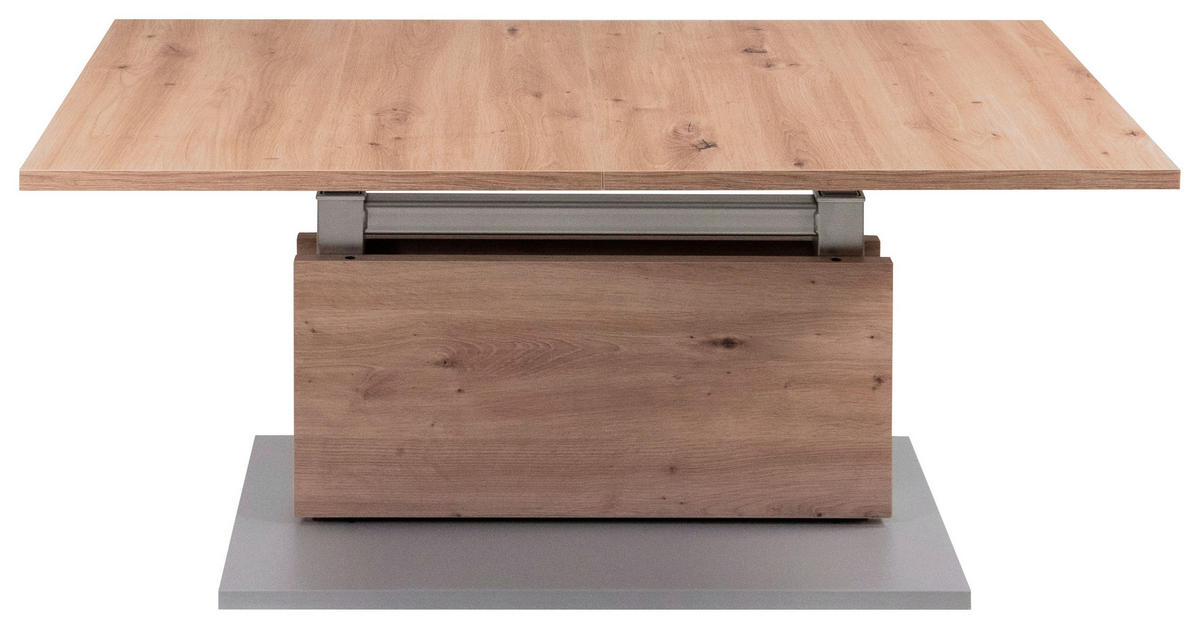 Couchtisch Eiche Nachbildung B/H/T: ca. 63x54x110 cm Bremen_WEI_Couchtisch - Eiche/silber (63,00/54,00/110,00cm)
