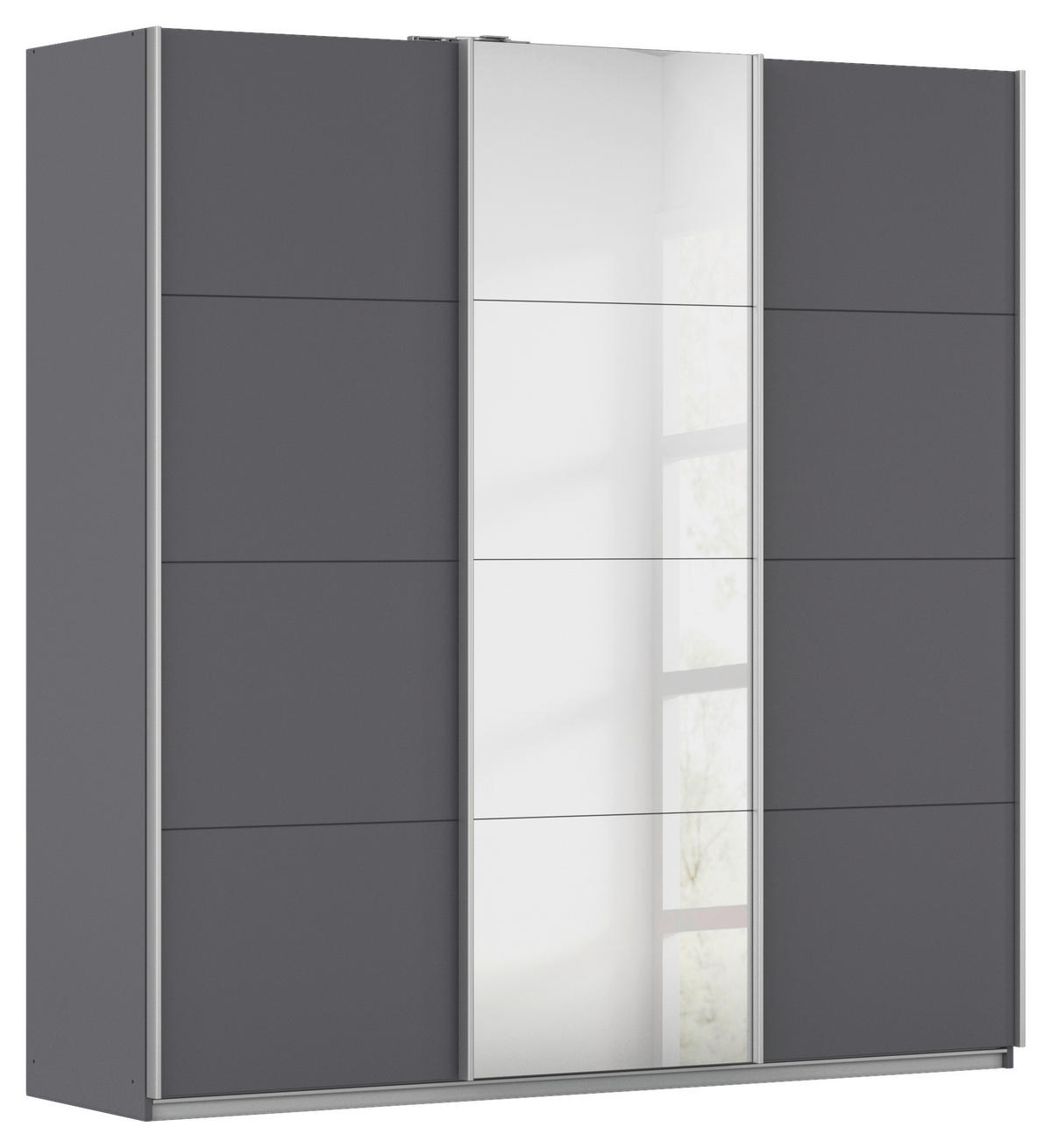Kleiderschrank Kulmbach grau B/H/T: ca. 203x210x62 cm Kulmbach - Alu/grau (203,00/210,00/62,00cm)