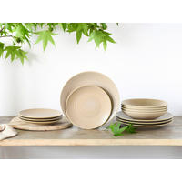 CreaTable Tafelservice Lava Stone Sand sandbeige Steinzeug Lava Stone Sand - sandbeige - CreaTable