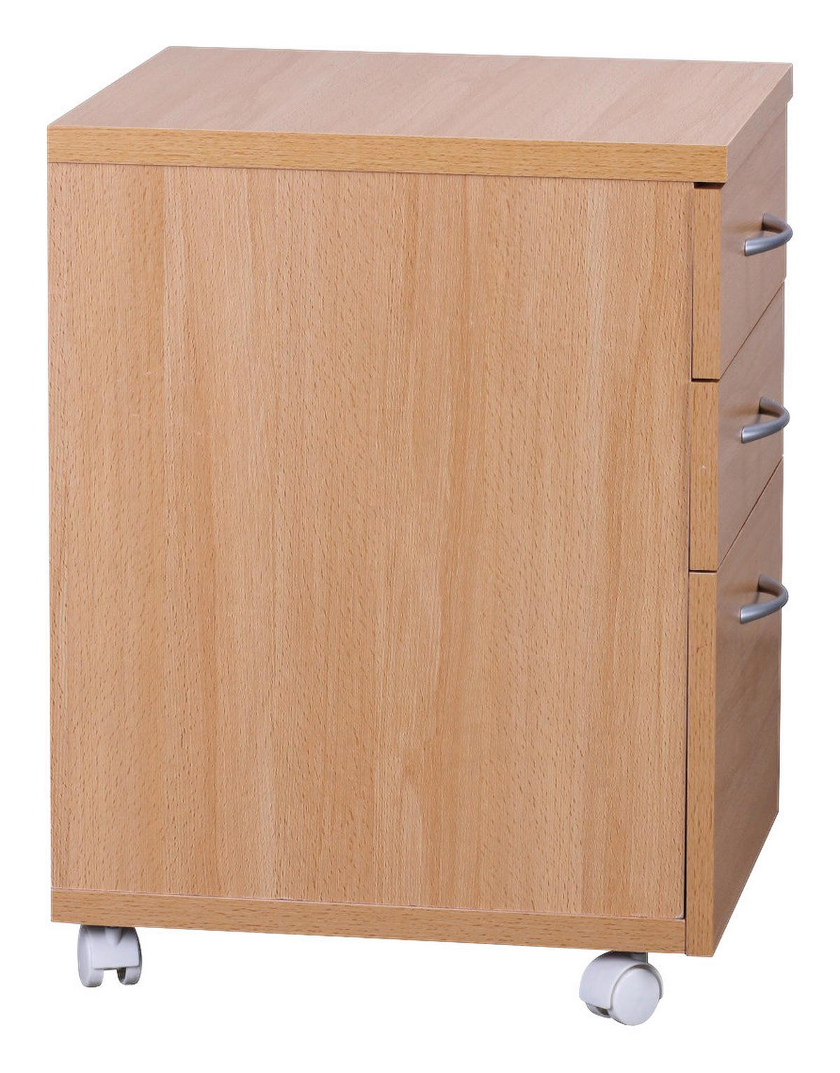 Rollcontainer braun Spanplatte B/H/T: ca. 40x60x45 cm Rollcontainer OTTAWA - braun (40,00/60,00/45,00cm) - Wohnling