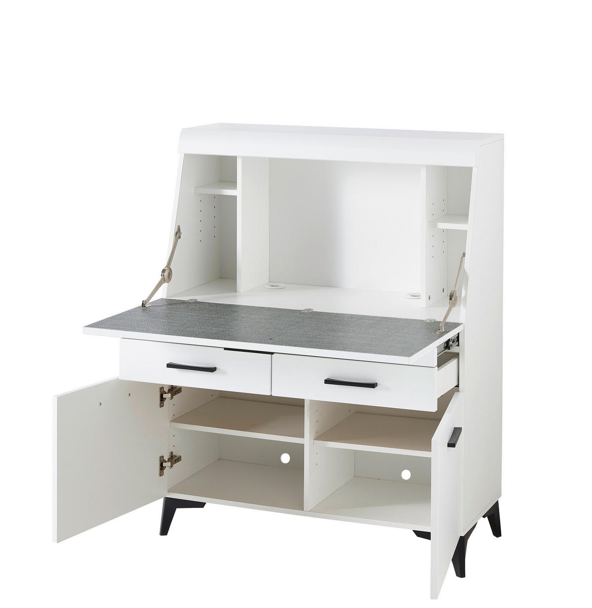 Sekretär Secret weiß matt B/H/T: ca. 98x124x42 cm Secret - weiß (98,00/124,00/42,00cm)