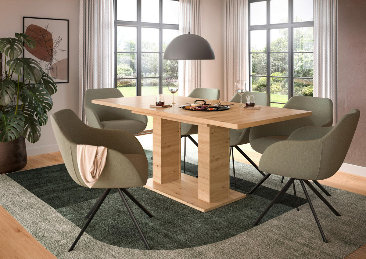 Esstisch MOTION Artisan Oak Nachbildung B/H/T: ca. 150x76x90 cm MOTION - (150,00/76,00/90,00cm) - xonox.home