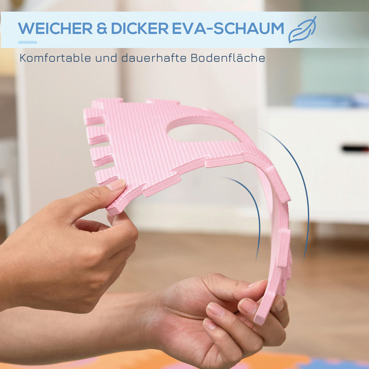 HOMCOM Puzzlematte bunt B/H/L: ca. 182,5x1x182,5 cm Puzzlematte - bunt (182,50/182,50/1,00cm) - HOMCOM