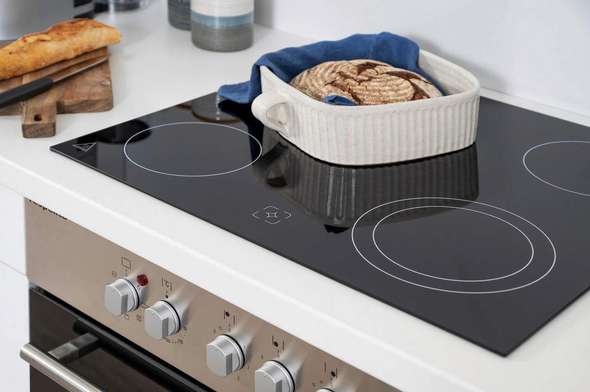 Respekta Winkelküche Amanda schwarz Hochglanz B/H/T: ca. 260x200x60 cm Amanda - weiß/schwarz (260,00/200,00/60,00cm) - Respekta