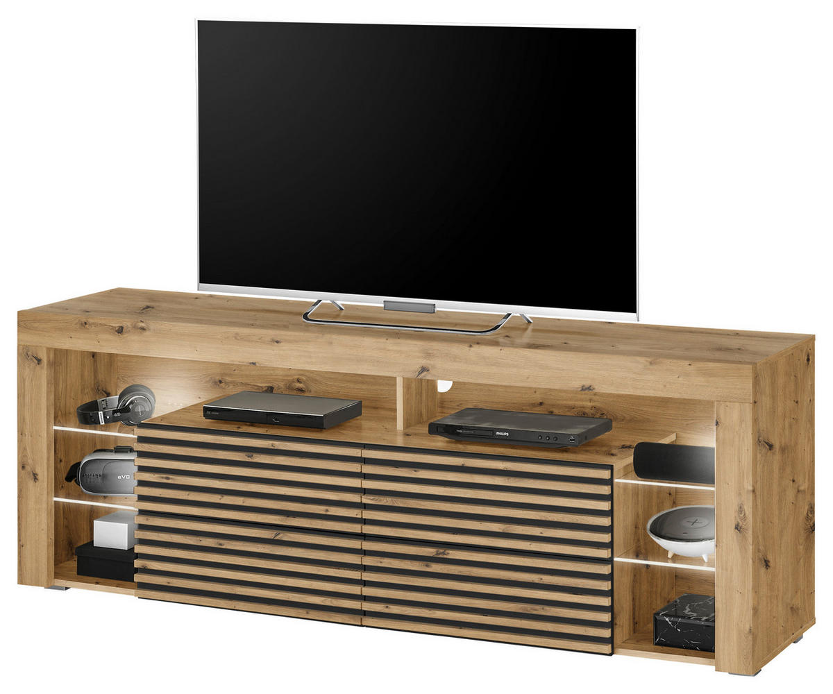 TV-Lowboard Goal 2.0 Eiche Artisan Nachbildung B/H/T: ca. 179x67x44 cm Goal 2.0 - Eiche (179,00/67,00/44,00cm)