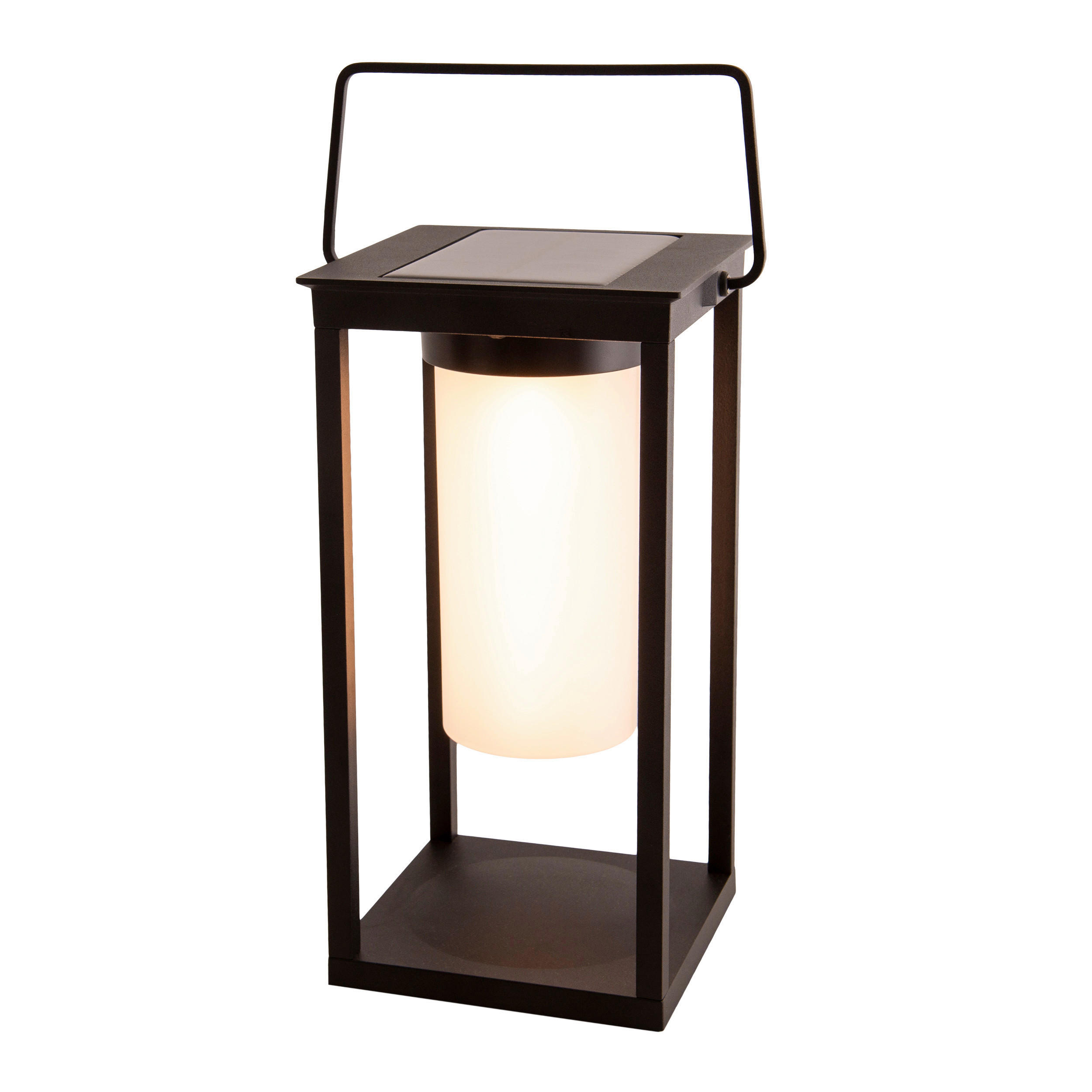 LED-Sockelleuchte 3180922 schwarz Aluminium Kunststoff B/H/L: ca. 14,5x28x14,5 cm LED Camping-/Sockelleuchte h: 28cm - schwarz (14,50/14,50/28,00cm) - Näve Leuchten