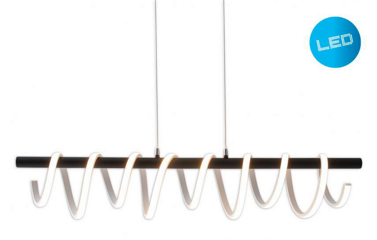 Näve Leuchten LED Pendelleuchte Belleza - weiß/schwarz (100,00/150,00/6,00cm) - Näve Leuchten