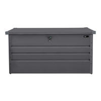 AXI Outdoor Living Gartenbox Miles anthrazit Metall B/H/L: ca. 60x62x132 cm Miles - anthrazit (132,00/60,00/62,00cm) - AXI Outdoor Living