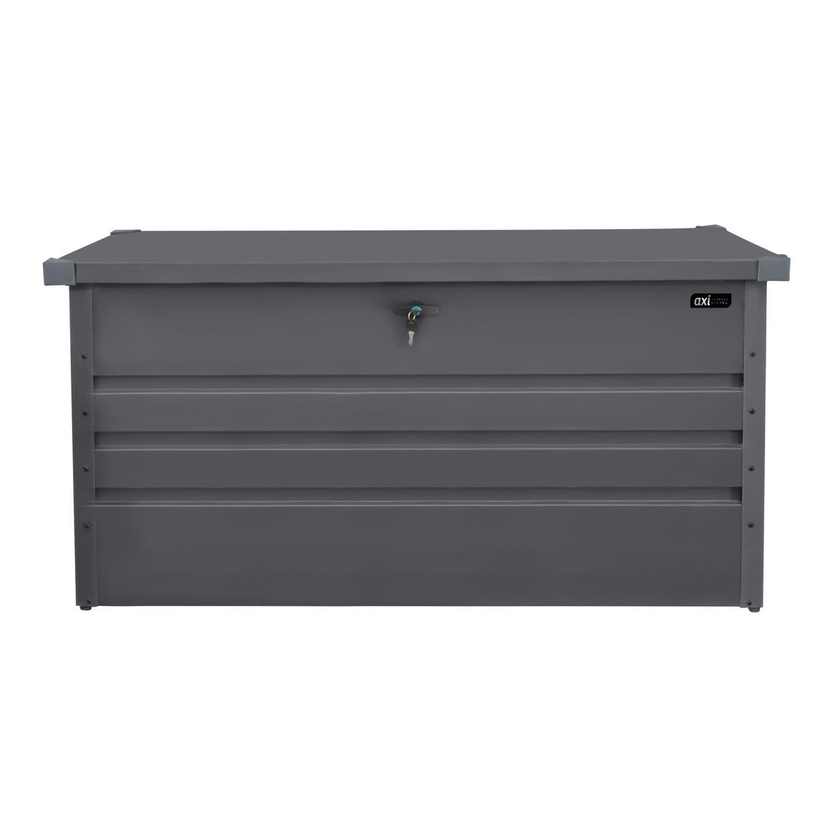 AXI Outdoor Living Gartenbox Miles anthrazit Metall B/H/L: ca. 60x62x132 cm Miles - anthrazit (132,00/60,00/62,00cm) - AXI Outdoor Living