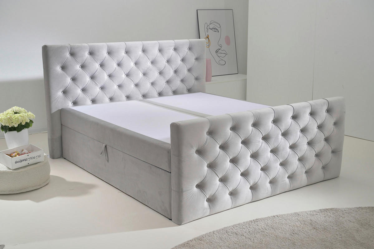 Boxbett Glow Silbergrau Glow - Silbergrau (200,00/117,00/224,00cm)