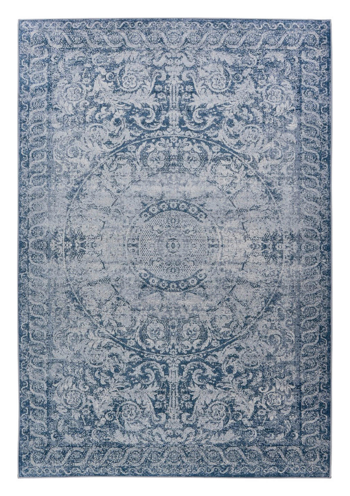 Arte Espina Flachflorteppich Prayer 225 blau B/H/L: ca. 80x0,5x150 cm Prayer 225 - blau (150,00/80,00/0,50cm) - Arte Espina