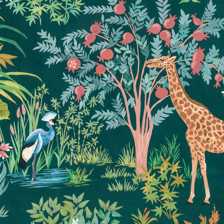Komar Fototapete Happy Jungle B/L: ca. 200x280 cm Happy Jungle - (200,00/280,00cm) - Komar